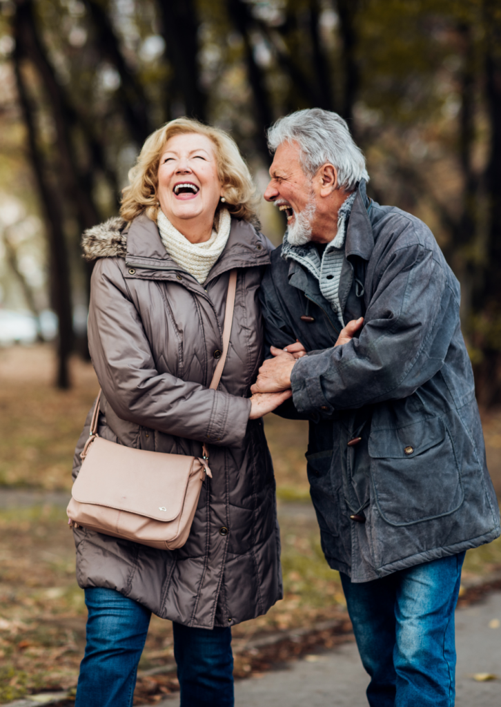 older couple lauging